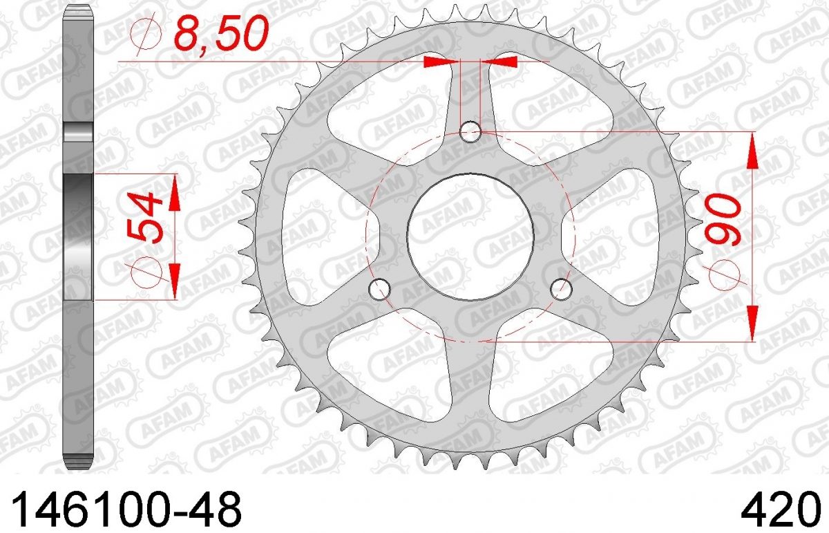 REAR STEEL 48T, 420
