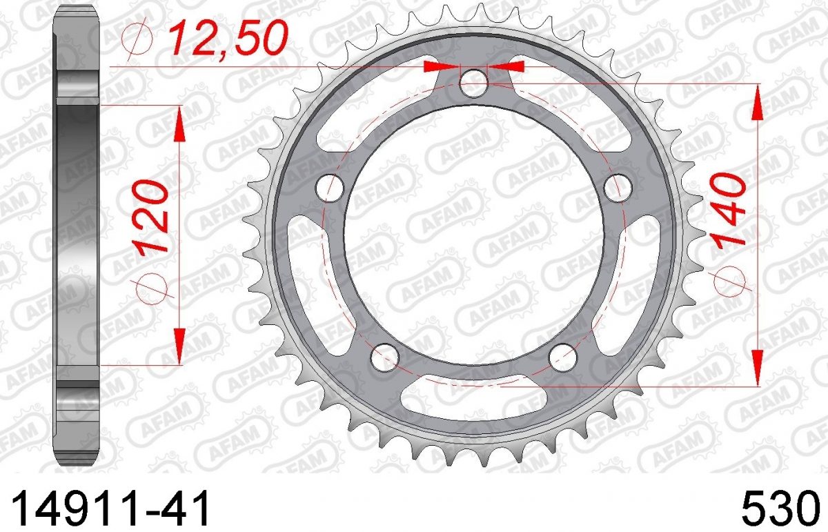 REAR STEEL 41T, 530