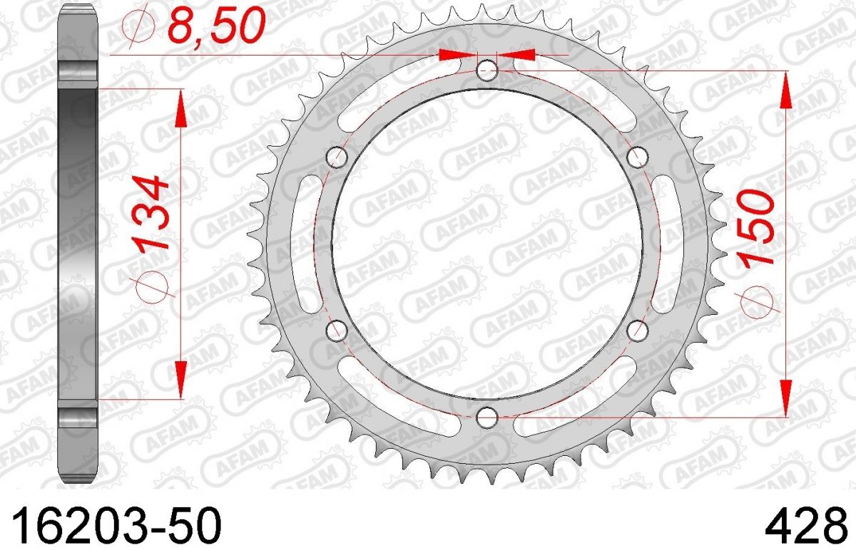 REAR STEEL 50T, 428
