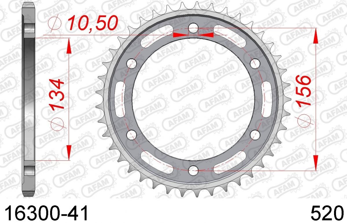 REAR STEEL 41T, 520