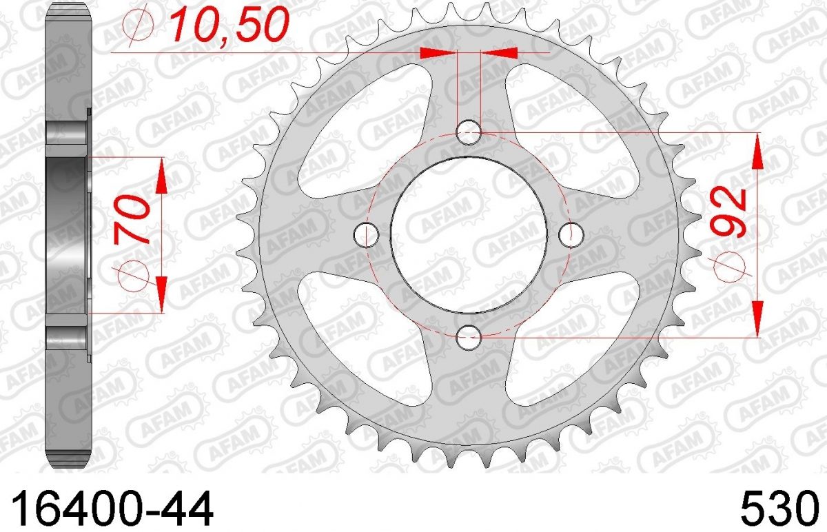REAR STEEL 44T, 530