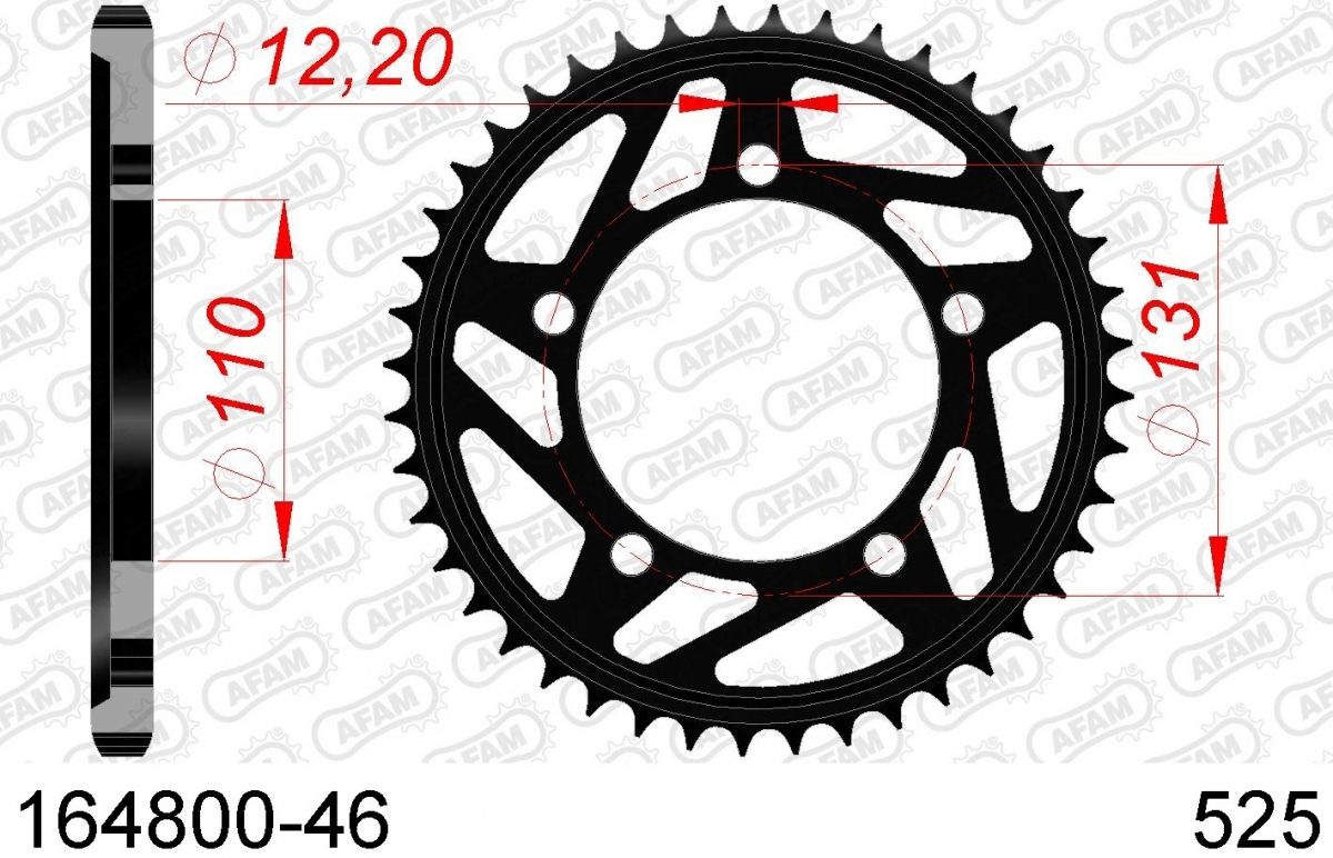 REAR STEEL 46T, 525