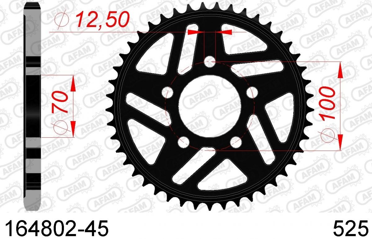 REAR STEEL 45T, 525