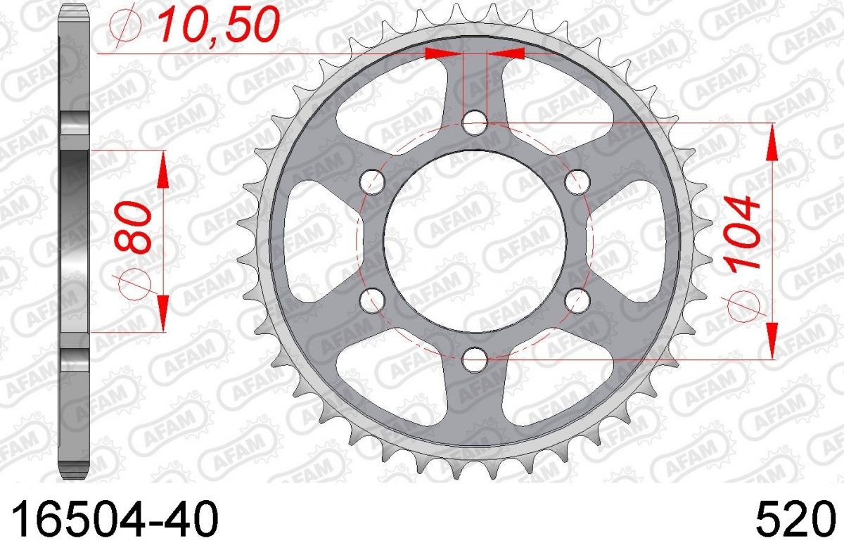 REAR STEEL 40T, 520