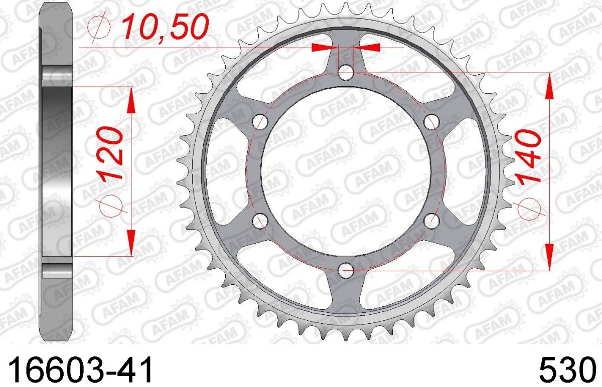 REAR STEEL 41T, 530