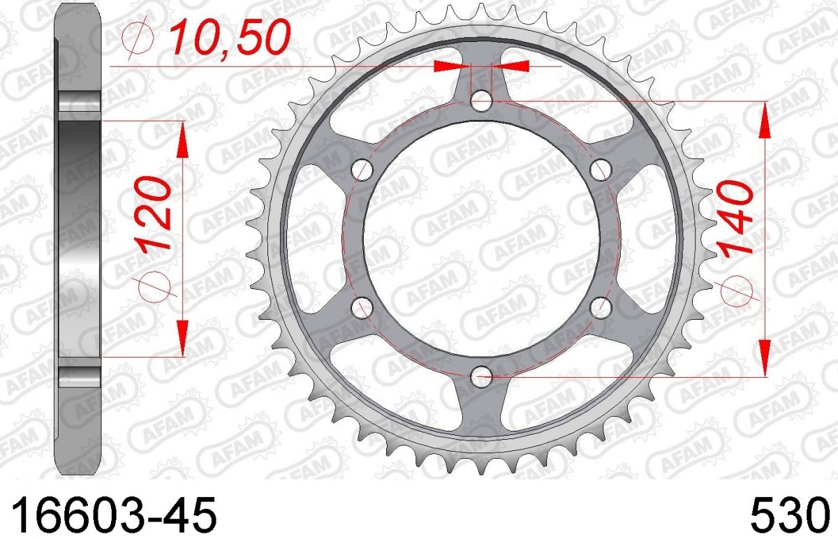 REAR STEEL 45T, 530