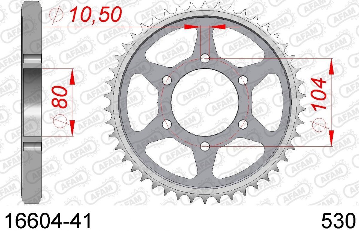 REAR STEEL 41T, 530