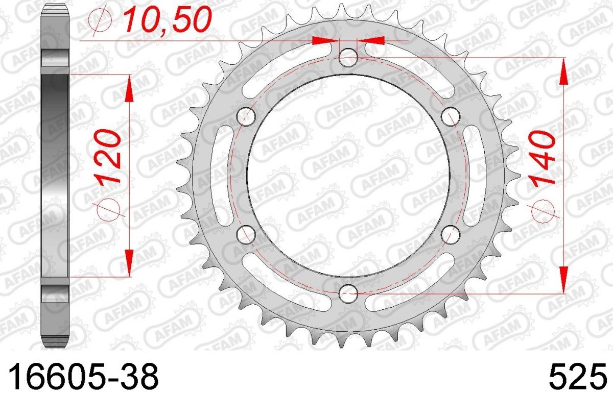 REAR STEEL 38T, 525