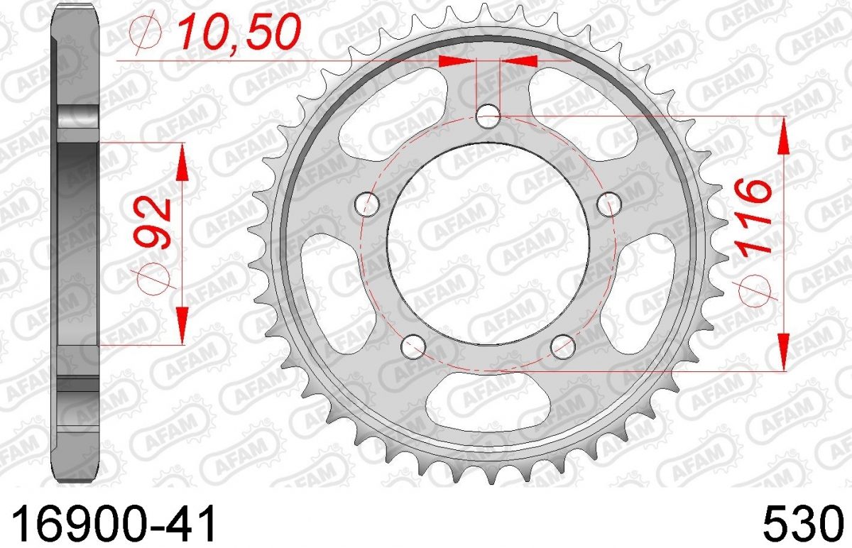 REAR STEEL 41T, 530