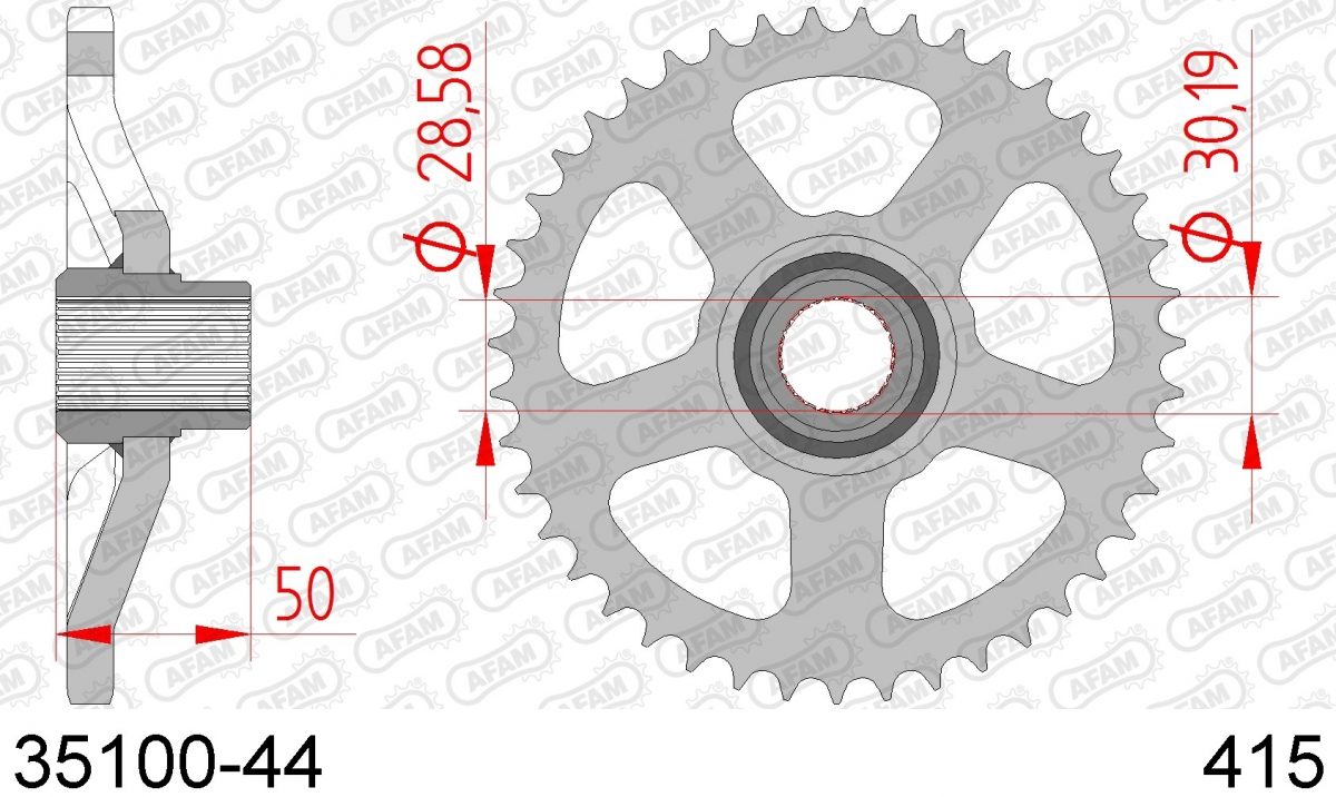 REAR STEEL 44T, 415