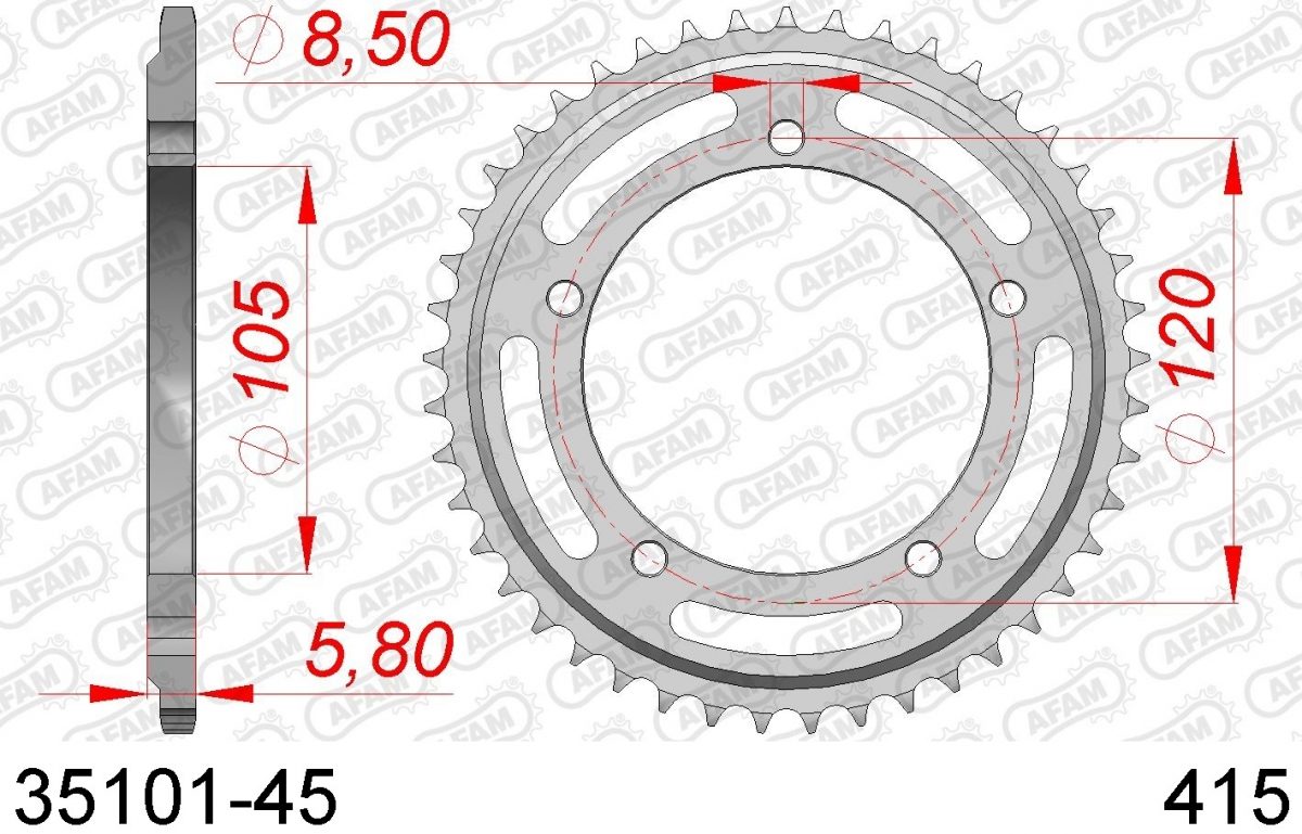 REAR STEEL 45T, 415