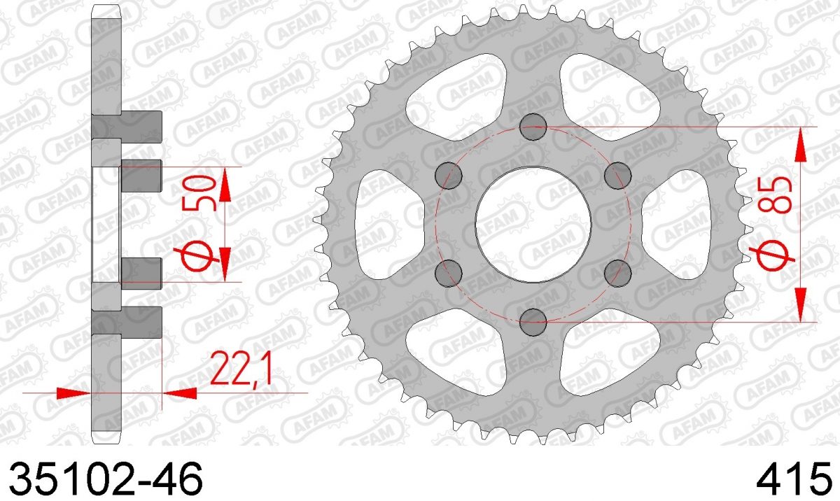 REAR STEEL 46T, 415