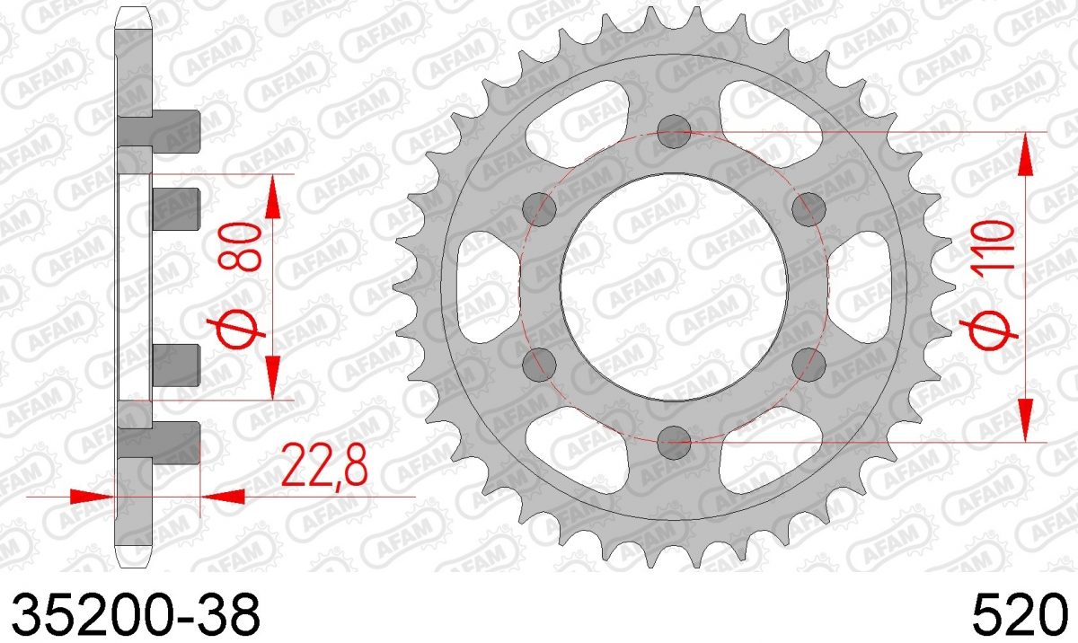 REAR STEEL 38T, 520
