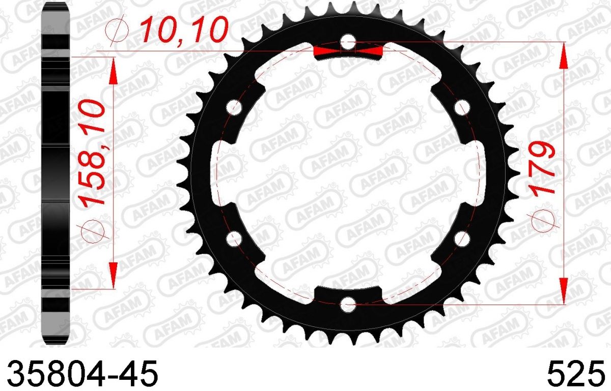 REAR STEEL 45T, 525