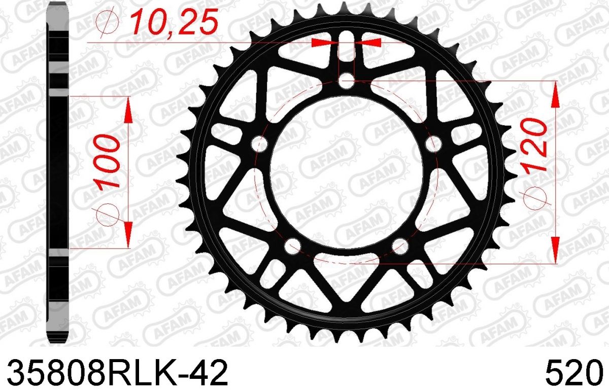REAR STEEL 42T, 520