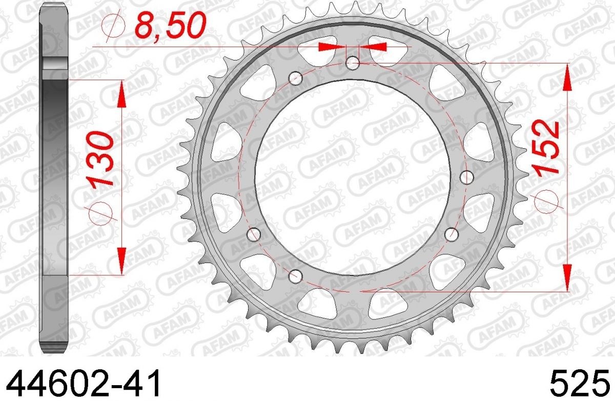 REAR STEEL 41T, 525