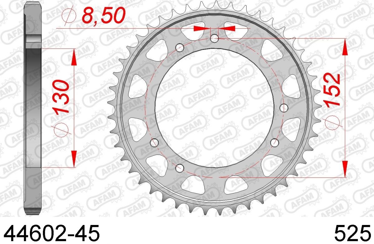 REAR STEEL 45T, 525
