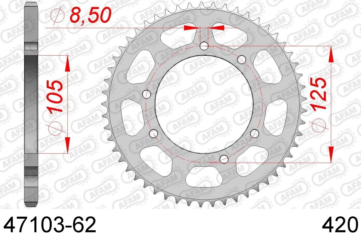 REAR STEEL 62T, 420