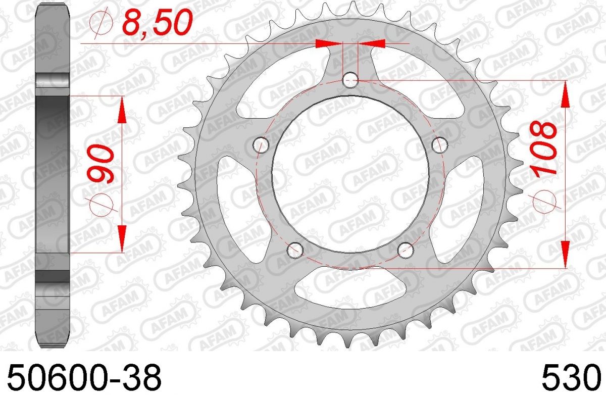 REAR STEEL 38T, 530