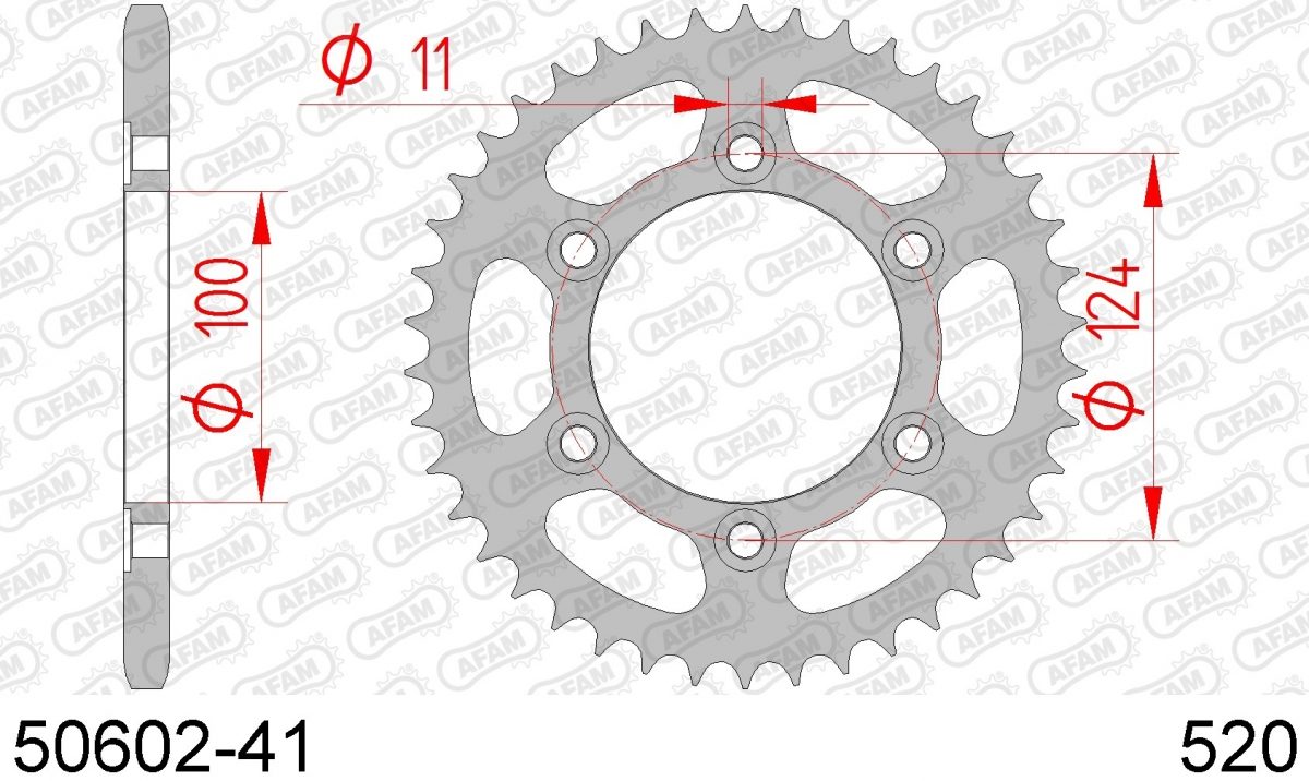 REAR STEEL 41T, 520