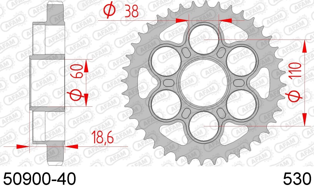 REAR STEEL 40T, 530