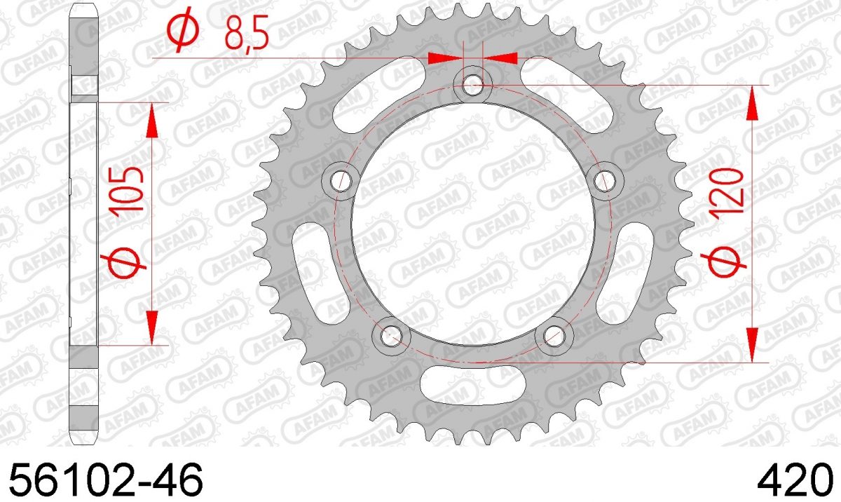 REAR STEEL 46T, 420