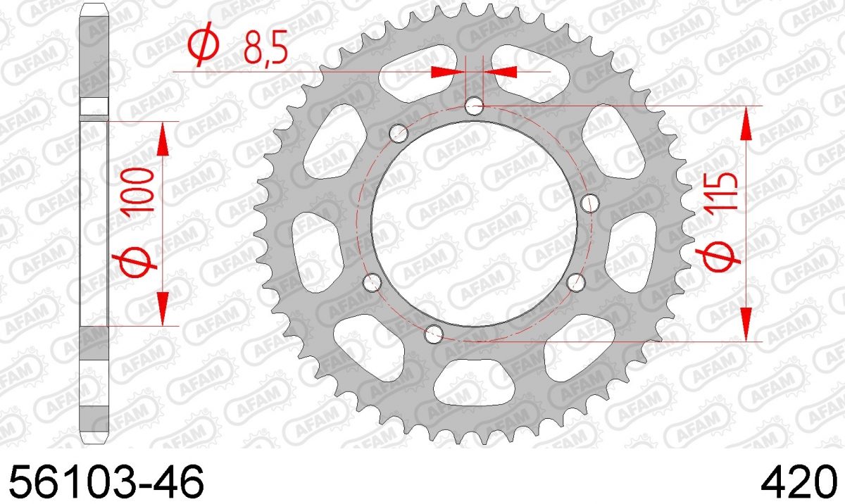 REAR STEEL 46T, 420
