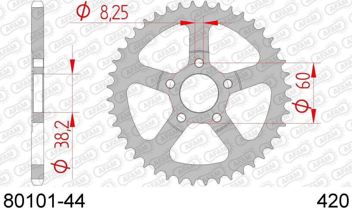 REAR STEEL 44T, 420