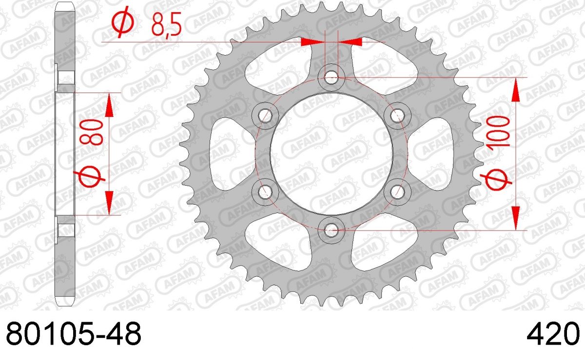 REAR STEEL 48T, 420