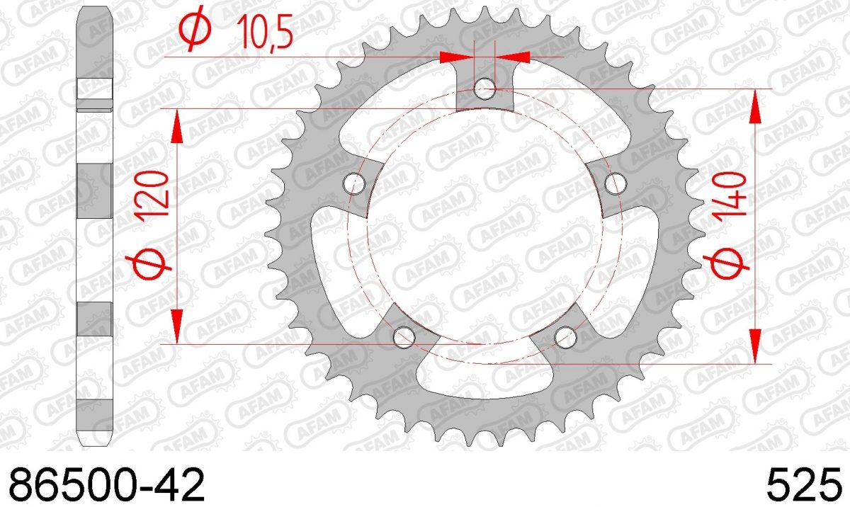 REAR STEEL 42T, 525
