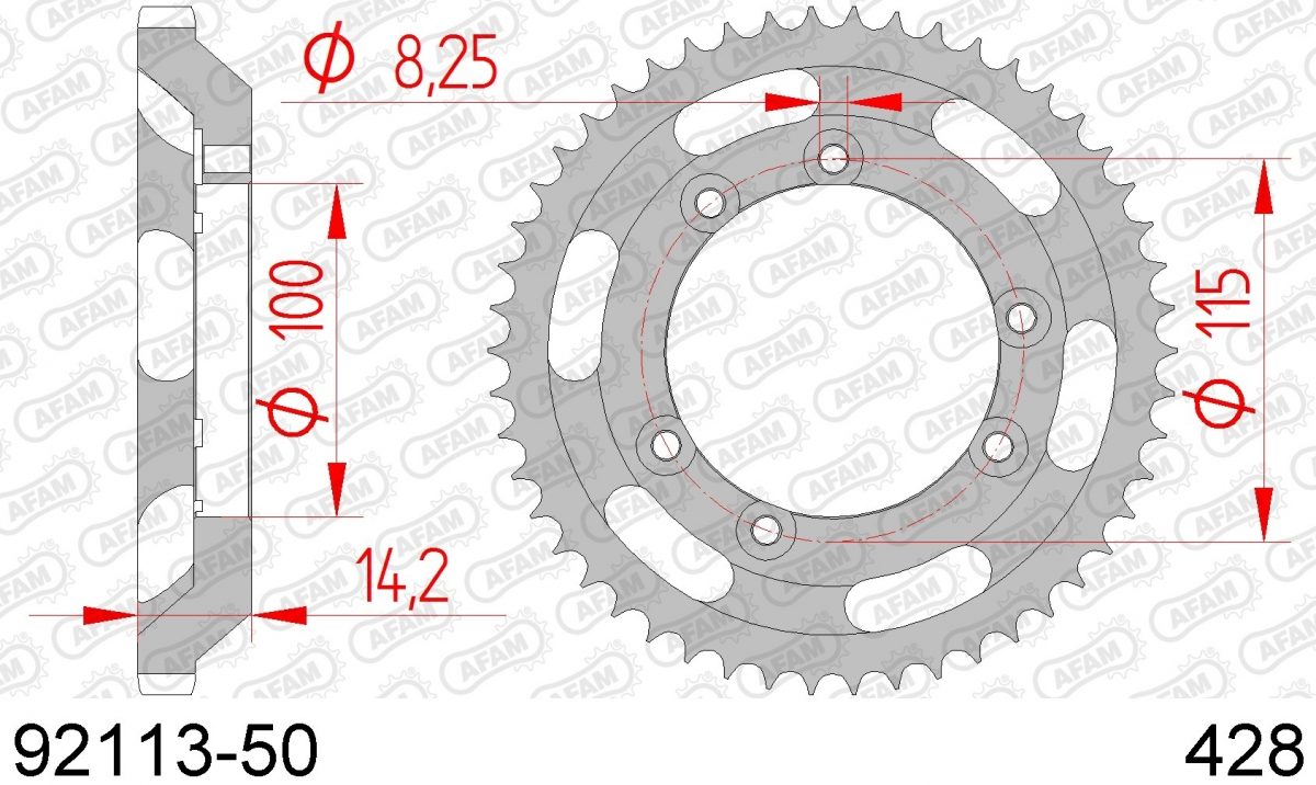 REAR STEEL 50T, 428