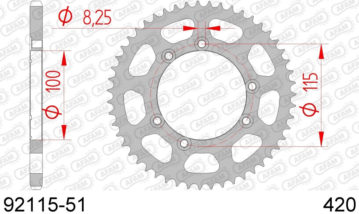 REAR STEEL 51T, 420