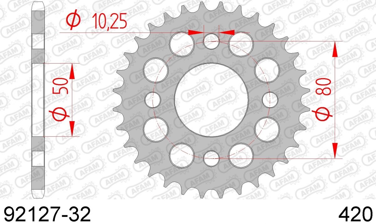 REAR STEEL 32T, 420