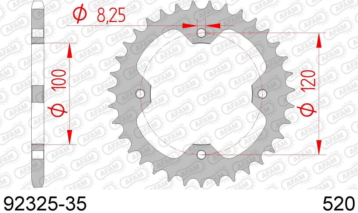 REAR STEEL 35T, 520
