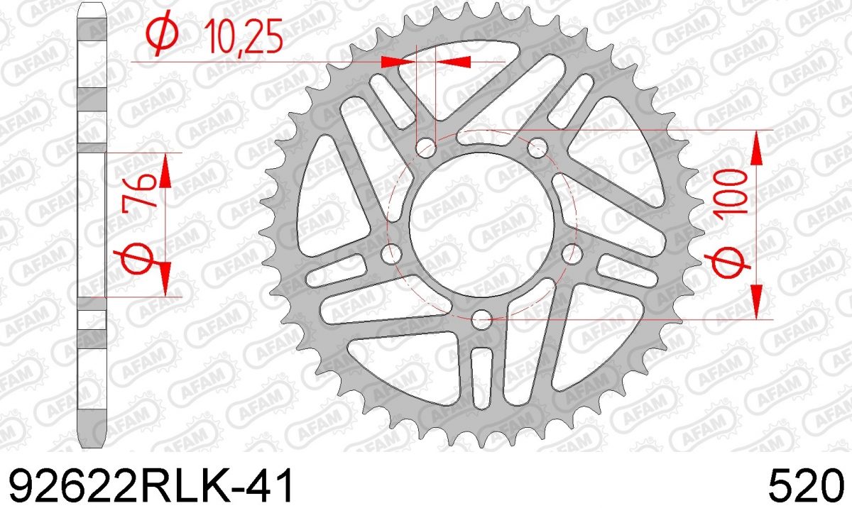 REAR STEEL 41T, 520