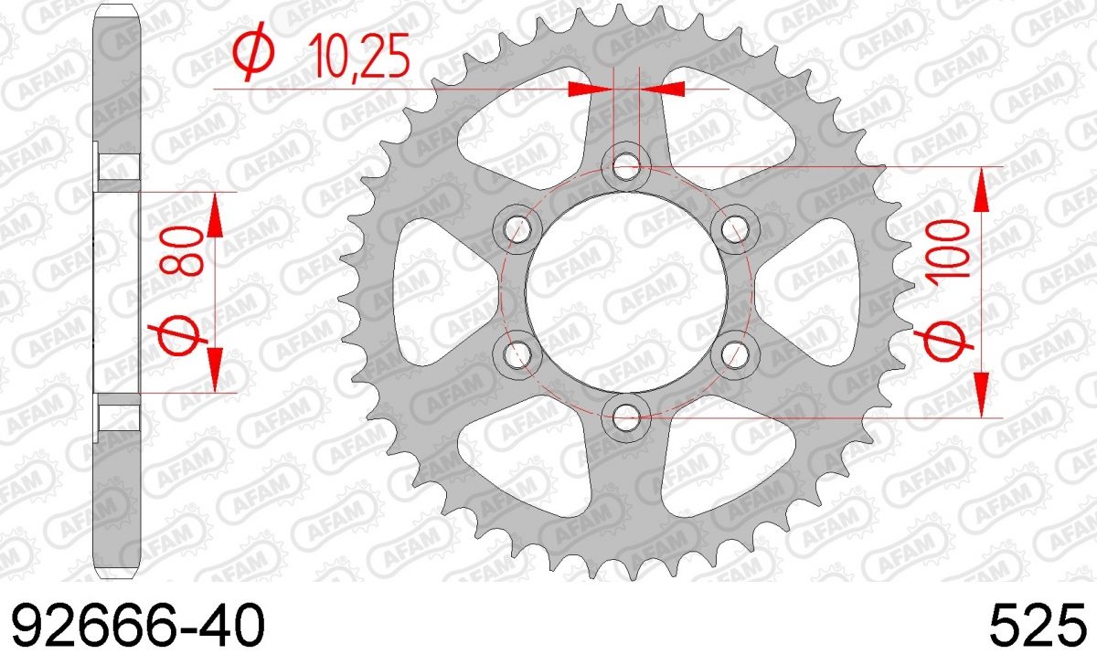 REAR STEEL 40T, 525