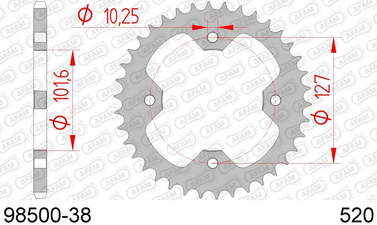 REAR STEEL 38T, 520