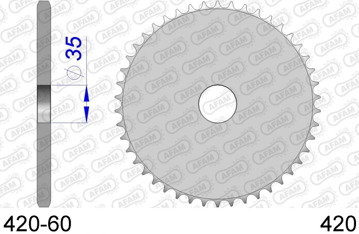REAR ALU, BLANK, 420, 60T