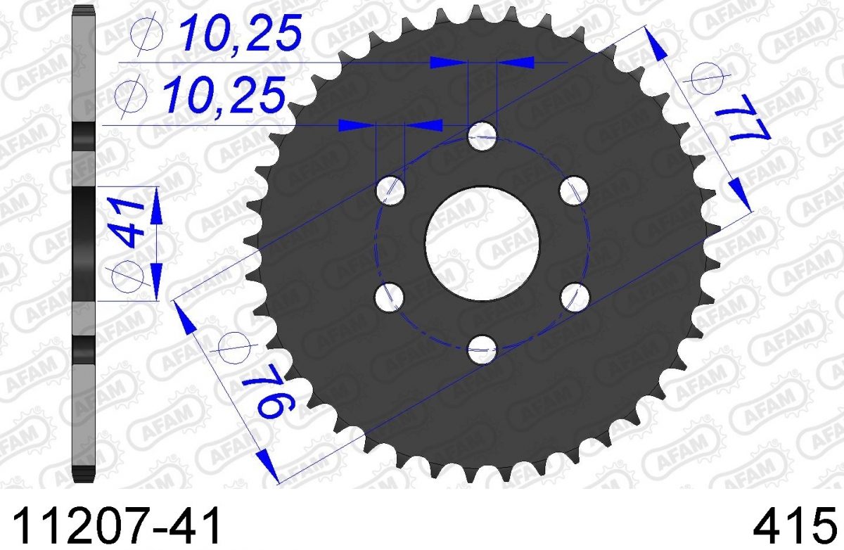 REAR ALU 41T, 415