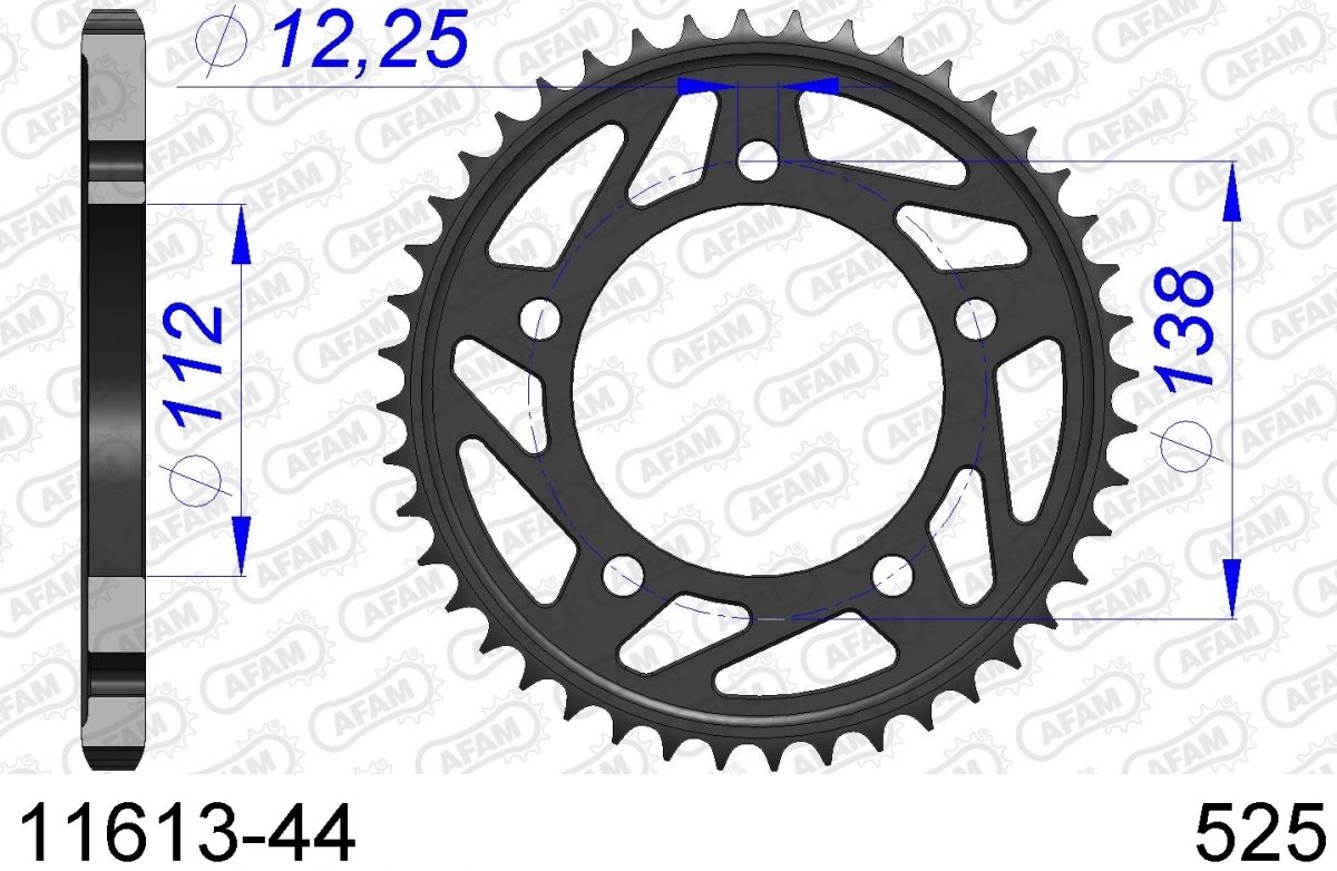 REAR ALU 44T, 525