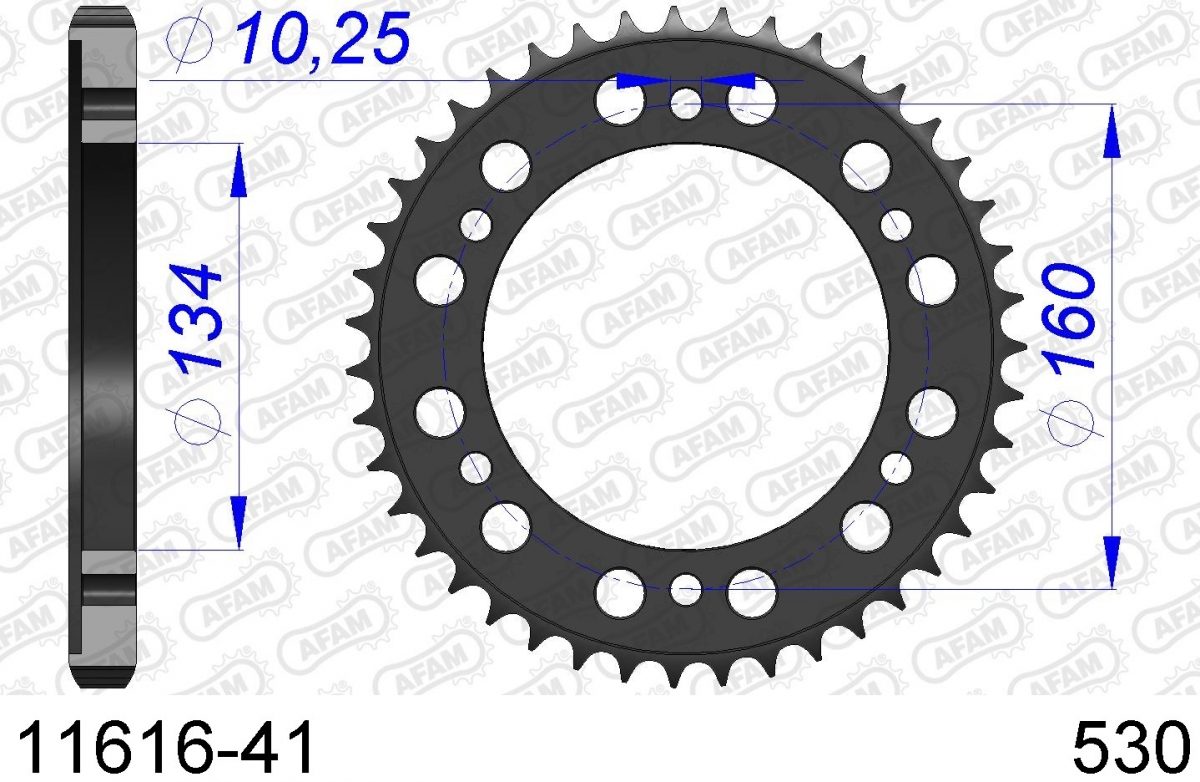 REAR ALU 41T, 530