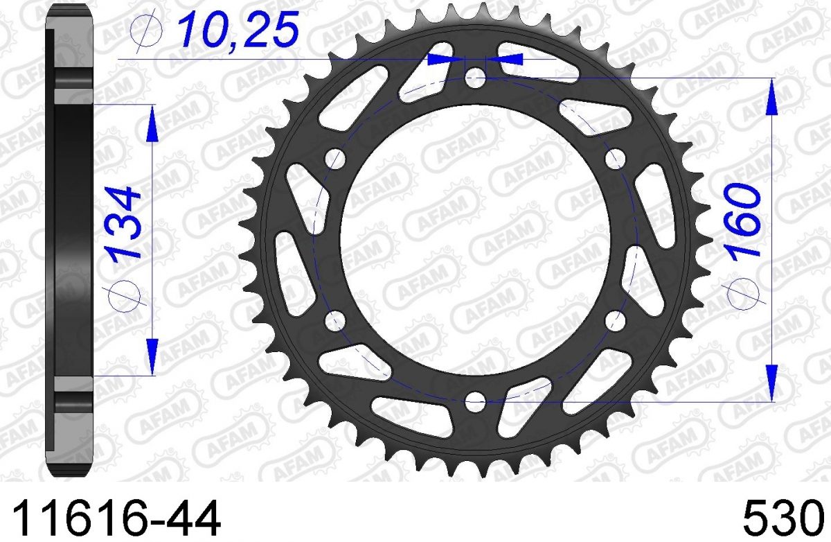 REAR ALU 44T, 530