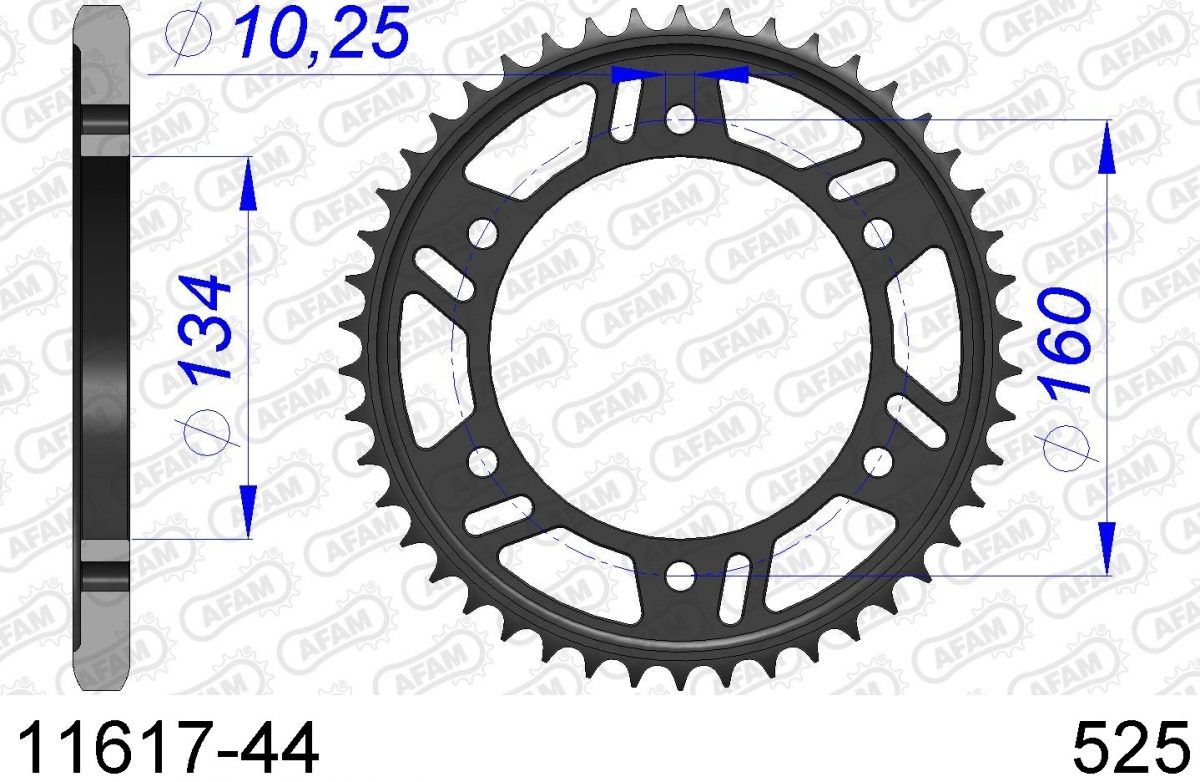 REAR ALU 44T, 525