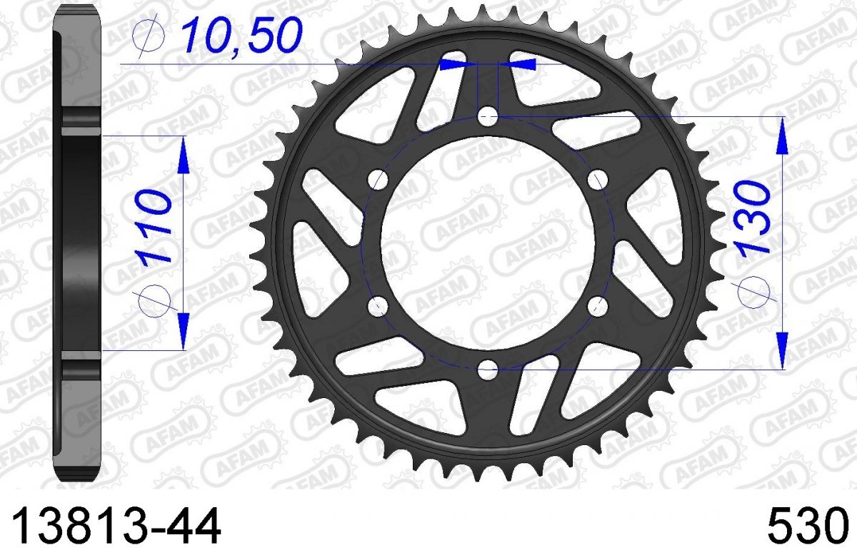 REAR ALU 44T, 530