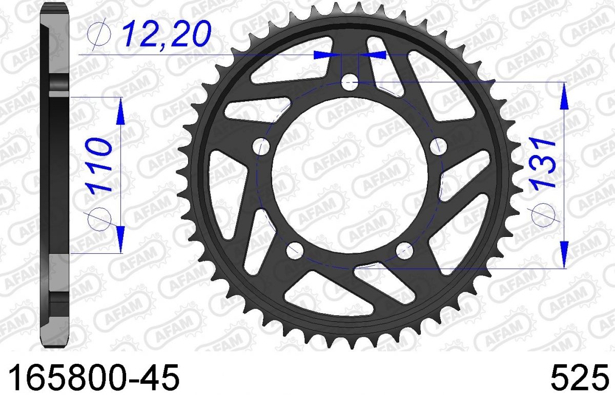 REAR ALU 45T, 525