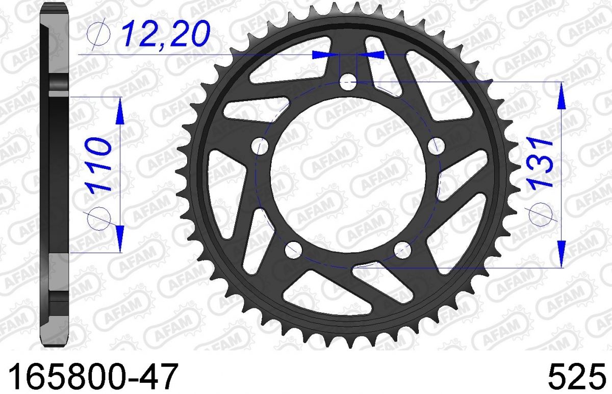 REAR ALU 47T, 525
