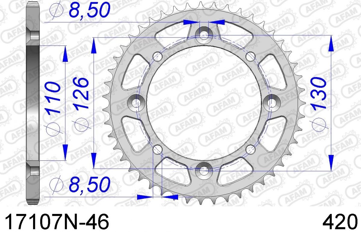 REAR ALU 46T, 420