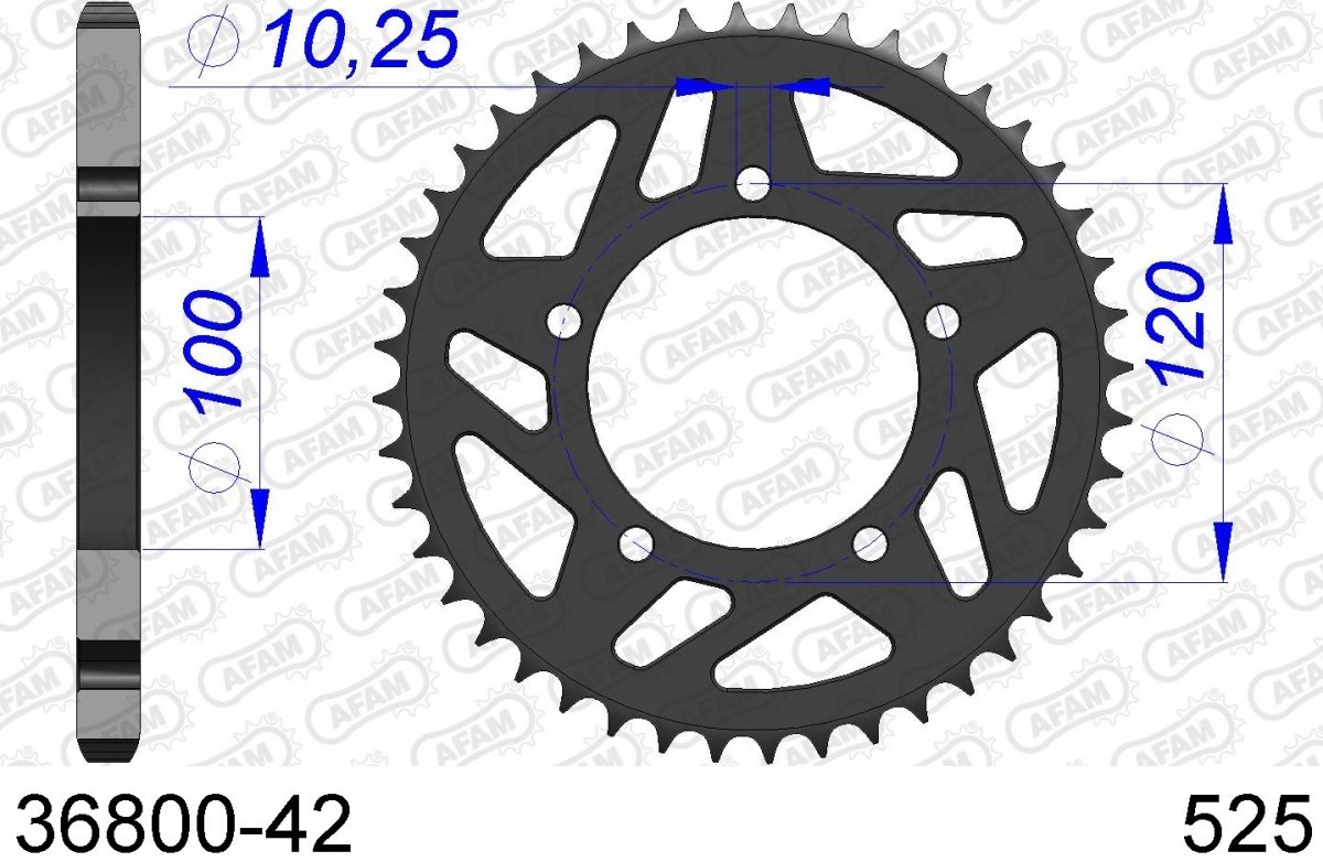 REAR ALU 42T, 525