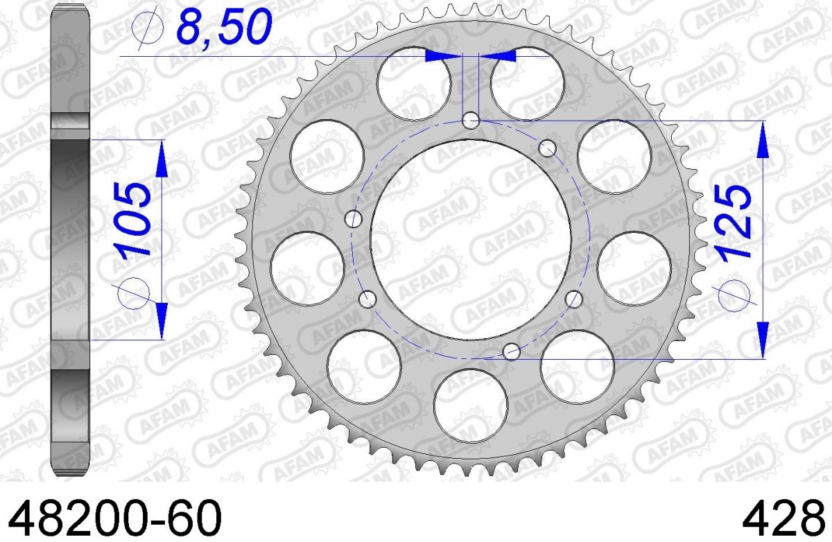 REAR ALU 60T, 428