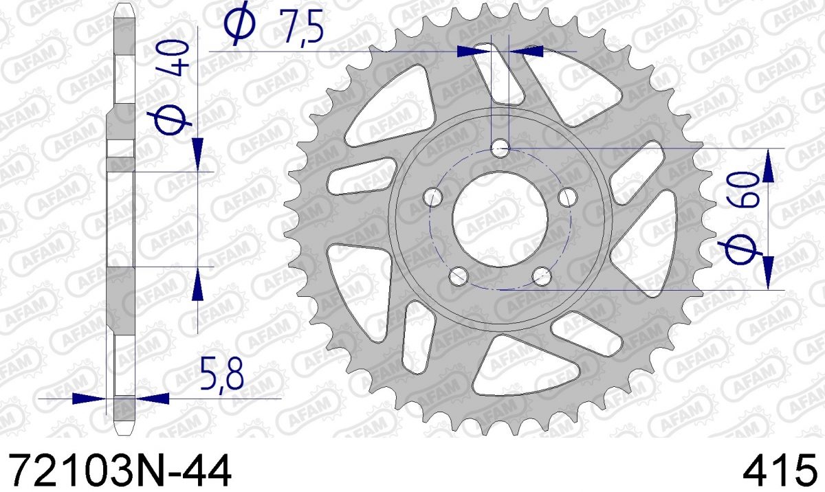 REAR ALU 44T, 415